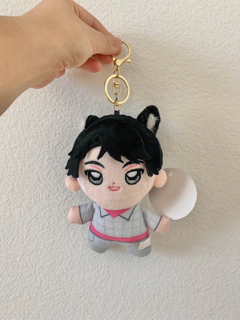 KPop Demon Hunters Saja Boys Jinu Soda Pop Boy Band Plush Keychain